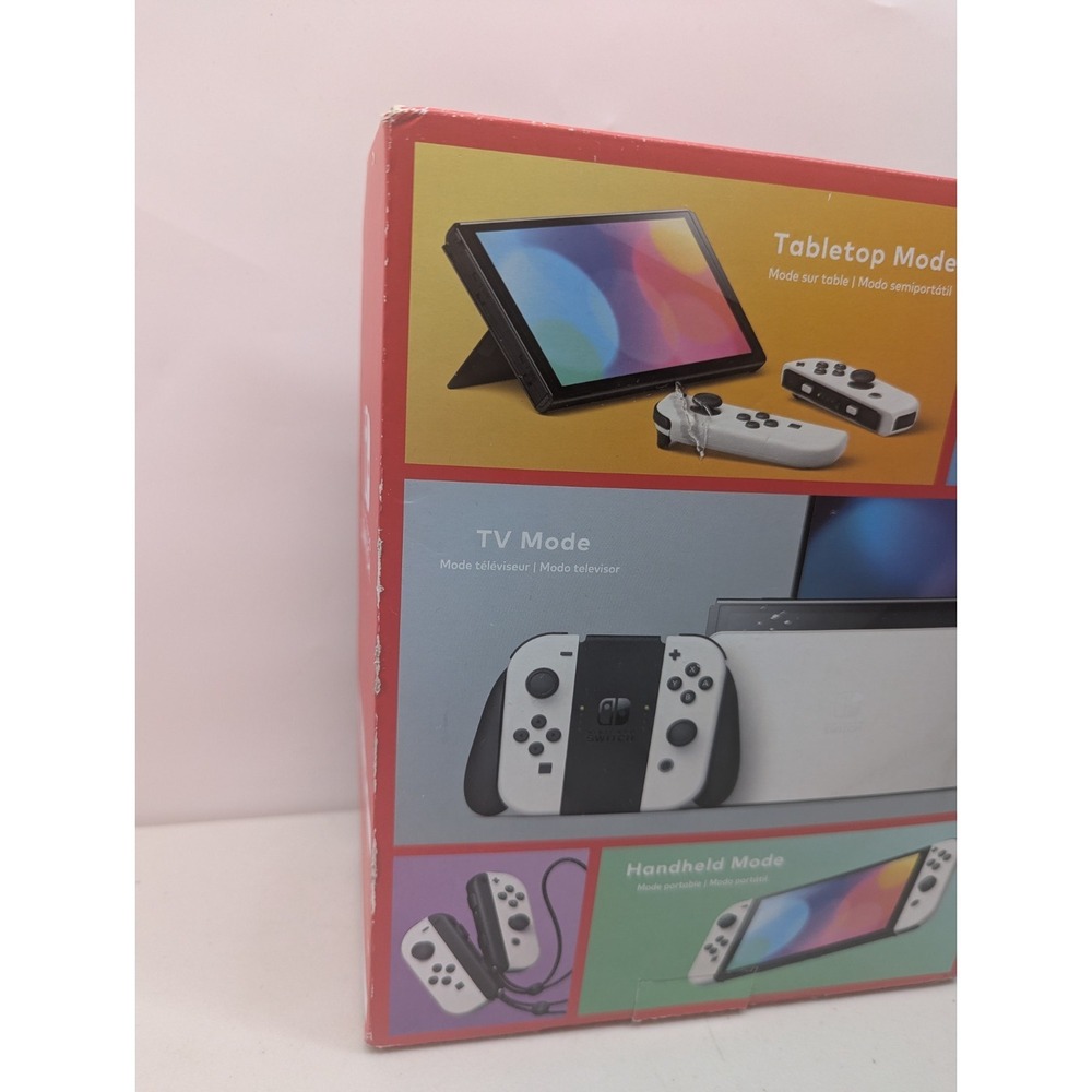 Nintendo Switch Oled BOX ONLY+ Cardboard Inserts Original Packaging Replacement - Picture 5 of 11